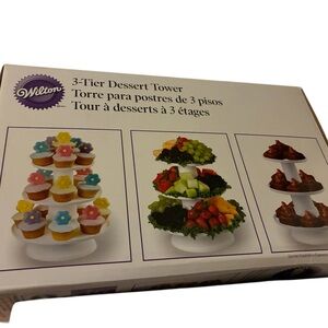 Wilton White 3-Tier Dessert Tower Stand